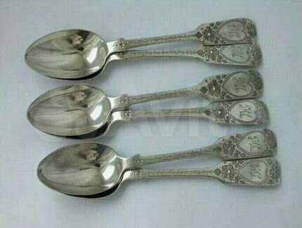 Ложки серебро чайные