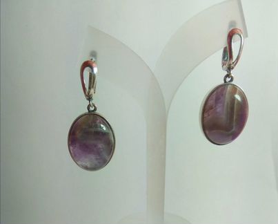 Комплект с аметистом, р-р 17,5