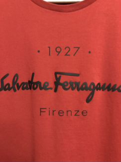 Футболка Salvatore Ferragamo бардовая