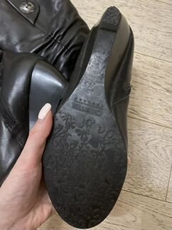 Кожаные женские зимние сапоги 39 размер