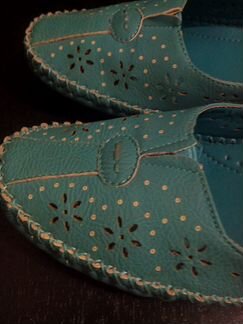 Балетки бирюзовые новые