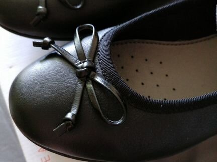 Балетки чёрные, 35 размер