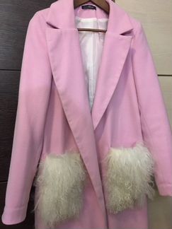 Стильное пальто с мехом