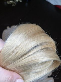Детские волосы блонд 40 см 300 прядей