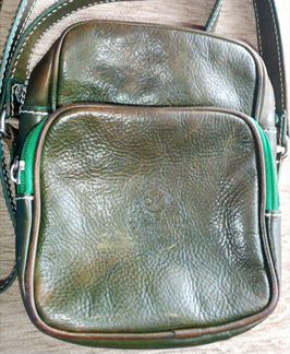 Мужская кожаная сумочка-кошелёк Manufactus made in